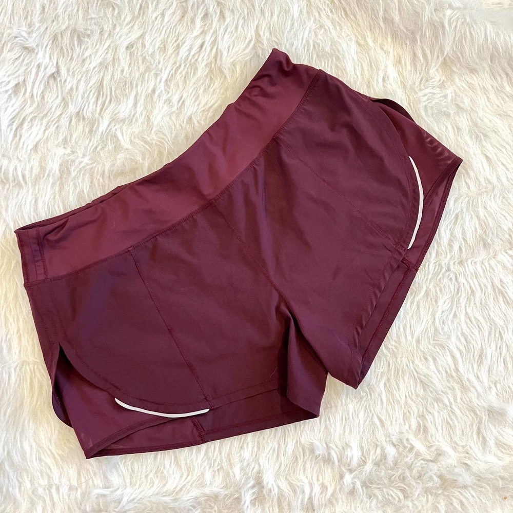 ZYIA Active Mesh Energy Shorts Purple Plum Zip Pocket Size Large